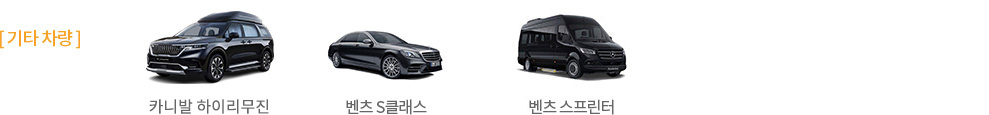 카니발 하이리무진, 벤츠 S클래스, 벤츠 스프린터
